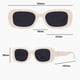 thumbnail image 2 of Gafas de sol retro ovaladas de alta gama para chicas calientes europeas y americanas, hechas de PC, 2 of 5