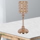 thumbnail image 5 of Candelabro de cristal dorado para decoración de mesa 10x28cm, 5 of 7