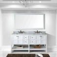 thumbnail image 2 of Virtu ED-30072-WMSQ-CH-NM Winterfell 72 Inch Double Bathroom Vanity Set In Cherry, 2 of 5