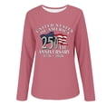 thumbnail image 4 of MEICHEN Women's Long Sleeved T Shirt American Flag 250th Anniversary 1776-2026 Sports Shirt Printed Round Neck Daily Outdoor Casual Top, 4 of 4