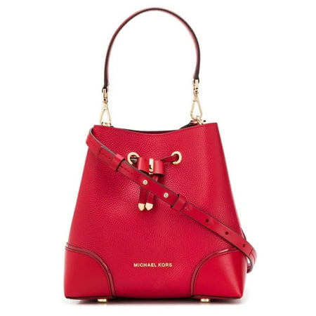Michael Kors Mercer Gallery Ladies Small Bright Red Leather Shoulder Bag 30F9GZ5L1L683