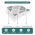 thumbnail image 6 of Blue Grey Twin XL Size Quilt Set Lightweight Bedspread Coverlet Set, Morocco Geometric Plaid Quilted Bedding Cover with 2 Pillow Shams for All Season Layering 68"x98", 6 of 7