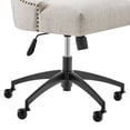 thumbnail image 6 of Modway Empower Channel Tufted Fabric Office Chair in Black Beige, 6 of 9