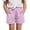 Pink, variant on IWRICH Linen Shorts for Girls Summer Stylish Elastic Waisted Casual Shorts Comfy Bottoms Beach Vacation Clothes,Size 5-13 Years Pink 160