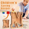 thumbnail image 3 of Caja de ahorros en efectivo PrimRend de Piggy Bank con letras de madera, 3 of 8