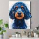 thumbnail image 4 of Qisvanset 12x16 Inch Blue Poodle Pet Canvas Wall Art, Dog Lover Art Illustration Decor for Living Room Household, 4 of 8