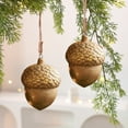 thumbnail image 4 of Christmas Wooden Hazelnut & Acorn Pendants, Natural-Looking Wooden Ornament Accessories for Christmas Tree, Charming Holiday Decorative Pieces to Add Festive Atmosphere in Your Home, Gold, 1pcs, 4 of 6
