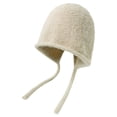 thumbnail image 1 of Ear Protection Lace-up Brimless Bandage Winter Hat Women Solid Color Riding Woolen Yarn Cap, 1 of 9