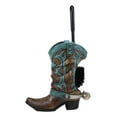 thumbnail image 3 of Ebros Western Turquoise Cowboy Boot with Spur Toilet Bowl Brush and Base Holder, 3 of 8