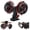 Black, variant on Dual Head Clip on Fan Battery Powered with Light,Portable USB Rechargeable Powerful Desk Table Fans,360°Rotatable Cooling Clamp Fans for Stroller,Car,Golf Cart,Treadmill,Outdoor Camping(Light Green)