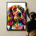 thumbnail image 6 of Field Spaniel Dog Canvas Wall Art Poster Prints Colorful Pop Animal Art Wall Decor Dog Picture Artwork Pet Dog Painting Poster for Home Bedroom Living Room Decoration Framed, 6 of 6