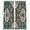 Dark Green Gray Green Khaki, variant on Blue Boho Blackout Curtains for Bedroom/Living Room, Pinch Pleated Black Out Curtains, Country Vintage Ethnic Floral Geometric Room Darkening Window Drapes with Hooks 2 Panels, 39"x70"