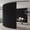 Black, variant on Room Divider Curtain Ceiling Curtain Track Set for Blackout and Privacy (White Curtain + White Track) 106" W x 84" L -1 Piece