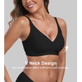 thumbnail image 2 of QYLUX Womens Seamless Bra No Underwire Comfortable Wireless Bralettes Push Up V Neck Bras Full Coverage Everyday Basic Bra, 2 of 11