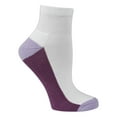thumbnail image 2 of Fruit of the Loom Ladies Half Cushion Ankle Socks, 10 Pack, 4-10, White with Color, 2 of 2