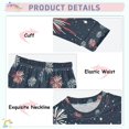 thumbnail image 3 of FORMRS Long Sleeve Top and Pants Pajama Set for Niños 2-Piece Sleepwear, Sizes 18M-8Y, Starry Fireworks Pattern, 3 of 6
