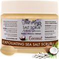 thumbnail image 1 of The Keys Sea Salt Scrub - Exfoliante corporal de coco Exfoliante para manos y pies para hombres y mujeres Exfoliante corporal Exfoliante de sal Exfoliante de coco con sal marina pura de Florida y acei, 1 of 5