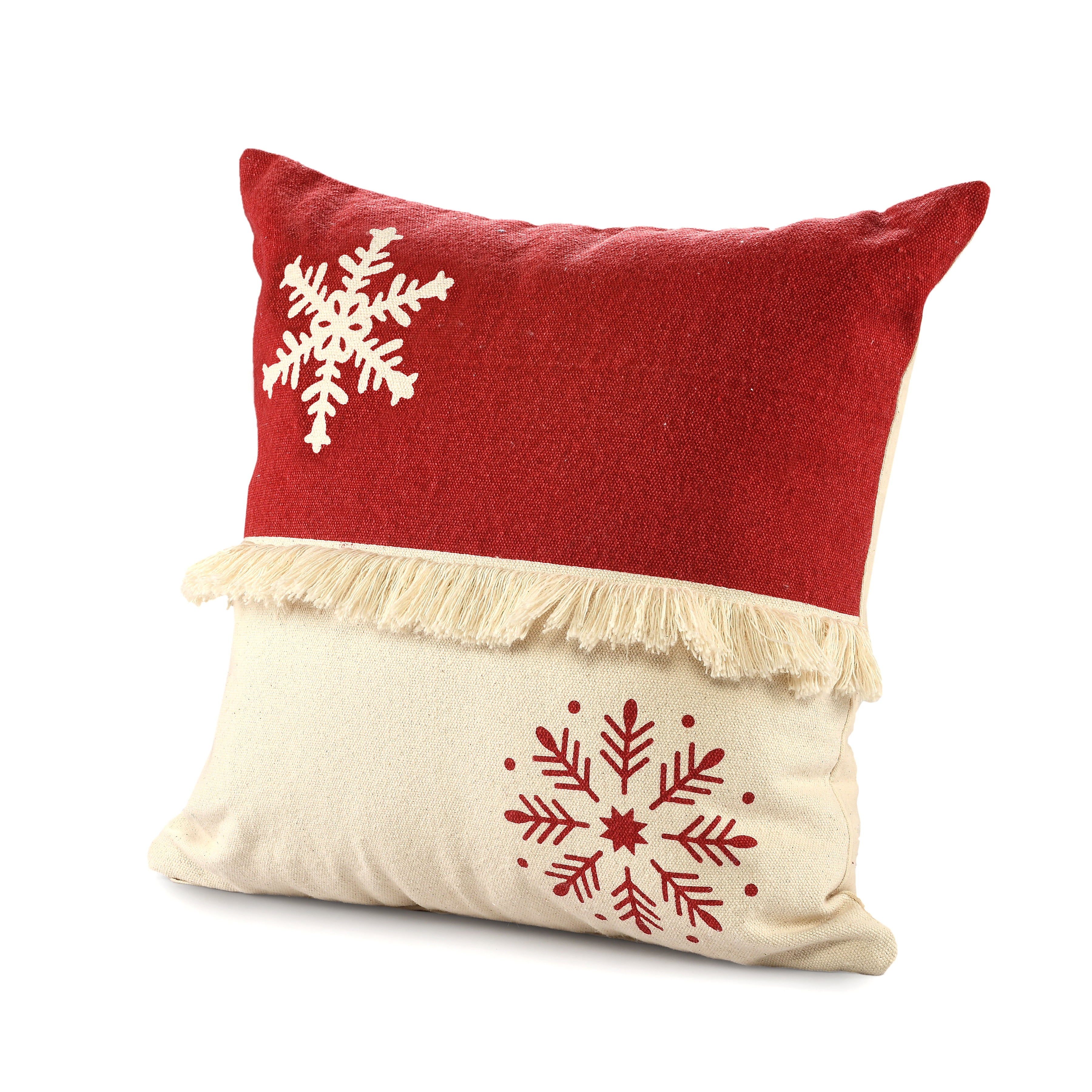 Outdoor Throw Pillow Waterproof Pillows,Winter Snowman Christmas Tree  Snowflake Red Back Decorative Pillow Covers with Insert,Patio Pillows  Pillowcase