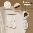thumbnail image 3 of SNNROO Wood Key Holder Storage Box Wall Mounted Key Cabinet Key Rack Versatile Key Holder Storage Box Space Saving Key Cabinet Key Rack for Home Hangable Key Hook Holder, 3 of 10