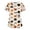 6# Beige, variant on Womens V Neck Halloween Printed Scrub Tops Plus Size Medical Nursing Tops Scrubs with Pocket