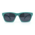 thumbnail image 2 of Womens Narrow Rectangle Dad Fashion Horn Rim Retro Sunglasses Mint Black, 2 of 4