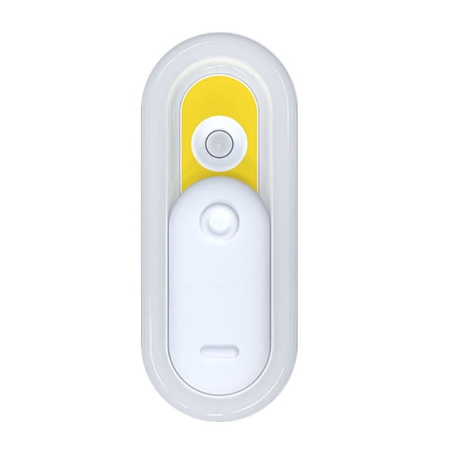 Luz LED con sensor corporal, luz nocturna recargable por USB, lámpara de noche magnética para dormitorio (amarillo)