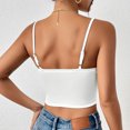 thumbnail image 3 of Women's Sexy Satin Bustier Boned Spaghetti Straps Corset Sleeveless Slim Crop Top Night Party Going Out Outfits, 3 of 7