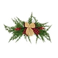 thumbnail image 1 of Décoration Artificielle de Noël de Swag d'Aiguilles de Pin d'Hiver avec l'Arc et les Baies Rouges Swag de Noël pour le Décor de Linteau de Porte de Mur, 1 of 7