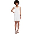 thumbnail image 2 of Time and Tru Women's Sleeveless Double Cloth Dress, 2 of 5