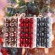 thumbnail image 3 of 1 caja de bolas de Navidad Diy, colgante de plástico antideformación, ambiente festivo, bolas de árbol de Navidad, decoración del hogar, 3 of 5