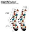 thumbnail image 2 of Honeii Color Balls Print Children's Colorful Socks,Unisex Kids and Toddlers' Cushioned Sock,Kids Athletic Crew Socks,for Everyday Wear and Sports, 2 of 5