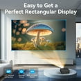 thumbnail image 4 of Losei 5G/2.4G WiFi Bluetooth Projector, 16000Lux 4K Support Movie Projector with HiFi Speaker 4P Keystone Correction 300"Display Compatible with TV Stick,Phone,HDMI/USB/TF/AV/AUX, 4 of 6