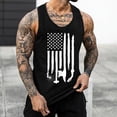thumbnail image 2 of Eashery Vest T Shirt Men Sports Fitness T-Shirts Beach Shirts Black Vest Men Black Large, 2 of 4
