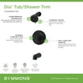 thumbnail image 4 of Symmons S3592BBBZ15TRM Dia Hydromersion Tub And Shower Trim Package - Bronze, 4 of 7