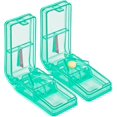 thumbnail image 1 of LAICAIW 2PCS Pill Cutter-Design in The USA-Pill Cutters for Small or Large Pills-Safety Shield Multiple Pill Splitter-Doubles as a Pill Case-Travel Size (Lake Blue), 1 of 5