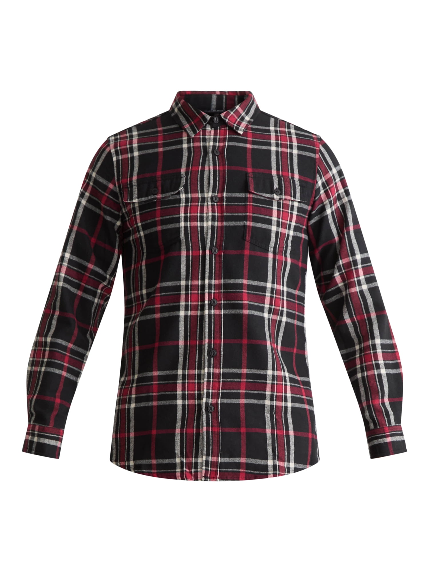 Burnside Men's and Big Men's Modern Fit Plaid Flannel Shirt with Long Sleeves, Sizes S-2XL