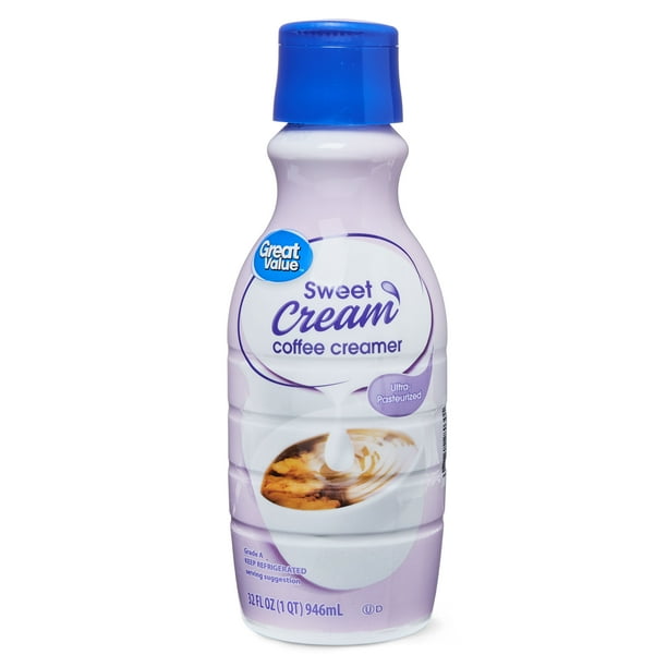 Great Value Sweet Cream Coffee Creamer, 32 fl oz