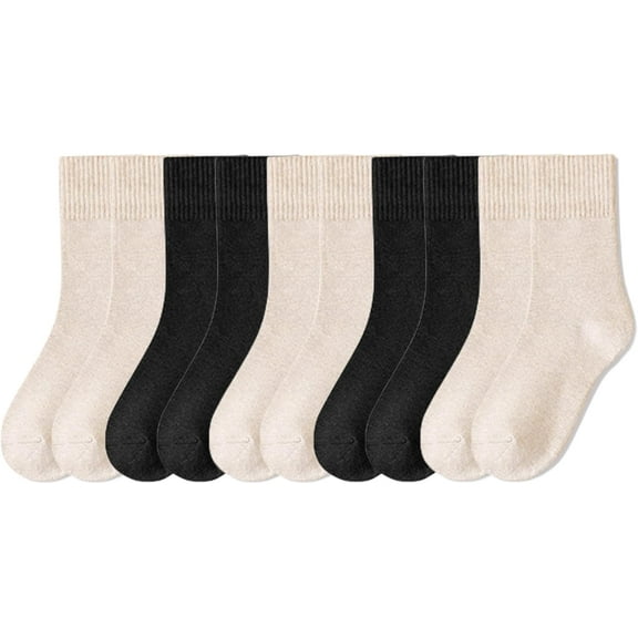 5 Pairs Bamboo Mini Womens Crew Socks(5-10)