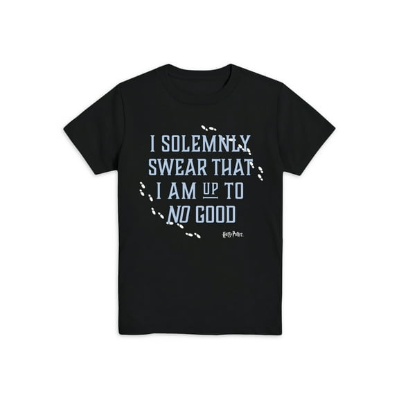 Warner Bros. Boys Harry Potter I Solemnly Swear, Crew Neck, Short Sleeve, Graphic T-Shirt, Sizes 4-18