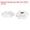 White, variant on 12 Pieces Star Knobs M6 Thread 32mm 6-Point Head Brass Insert Non-Through Hole Threaded Hand Knob White