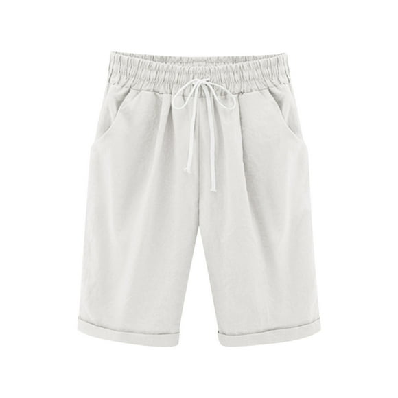 yoeyez Bermuda Shorts for Girls,Toddler Girl High Waisted Comfy Shorts Casual Fashion Baggy Drawstring Short Pants Summer Athletic Workout Shorts for 3-4 Years