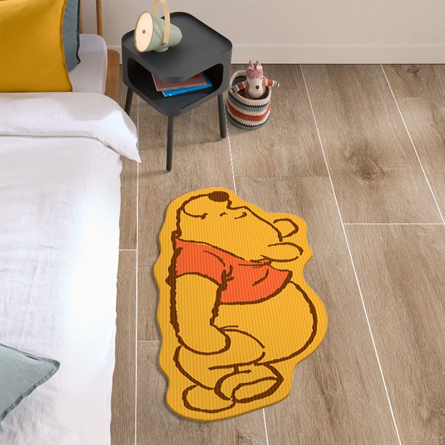 Cojín de Winnie The Pooh de Lilo y Stitch, alfombrilla antideslizante de anime Kawaii Buzz Lightyear, alfombras absorbentes para sala de estar y baño