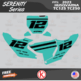 thumbnail image 3 of Kalair GFX Graphics Kit for Husqvarna MX 2 STROKE TC125 and TC250 (2023+) Serenity Series, 3 of 5