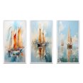 thumbnail image 2 of Designart "Watercolor Sails Sailboat" Nautical & Beach Framed Wall Art Set Of 3 - Multi-Color Boat Sailing Frame Gallery Set For Office Decor, 2 of 6