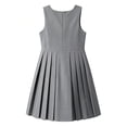 thumbnail image 5 of Mfakffe Girls Sleeveless Pinafore Pleated Dress Vintage Academy Pleated Skirt Jumper Dress Fashion Uniform Vest Dress, 5 of 5