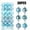 36PCS-Sky Blue, variant on SRUILUO Christmas Balls 36PCS Christmas Tree Balls Ornaments for Xmas Tree 30mm/1.18" Shatterproof Christmas Tree Decors Hanging Ball for Holiday Party Decoration Christmas Wreath Ornaments Clearance