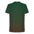 thumbnail image 4 of Oalirro Men's Striped Gradient Color Block T-Shirt, Short Sleeve Crew Neck Tee, Fashionable Casual Design for Summer, 4 of 5