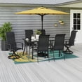 thumbnail image 4 of Ensemble table et chaises 7 pièces pour patio Charleston Mainstays - Noir, 4 of 9