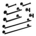 thumbnail image 2 of 8 Piece Wall Mount Bathroom Hardware Set Silver Brushed Nickel Finish, 2 of 5