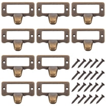 Supvox 10Pcs Antique Bronze Pulls Zinc Alloy Retro Furniture Accessory